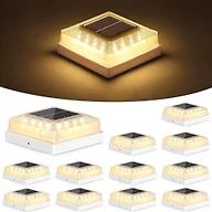 Brightever B0FXLTFN42 12-Pack 4x4 Solar Post Cap Lig