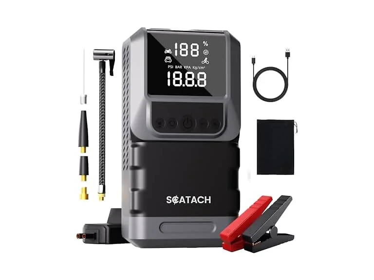 6000A Jump Starter w/ Air Compressor