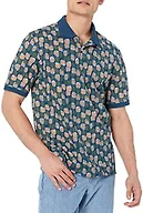 Amazon Essentials Men's Regular-Fit Cotton Pique Polo Shirt (Available in Big & Tall), Blue Pineapple, X-Small