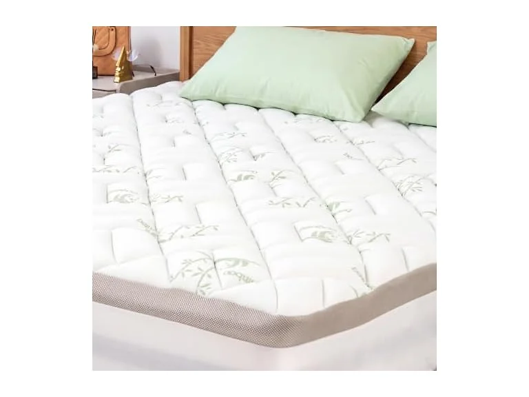 NEWDECO Cooling Bamboo Pillow Top Pad