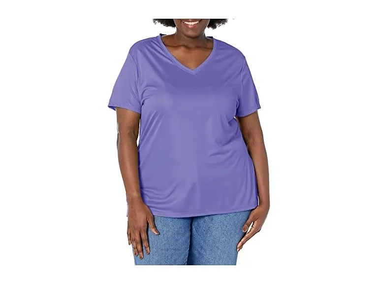 Just MY Size Women (2X) Dri V-Neck Shirt