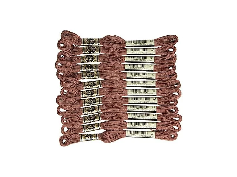 DMC 6-Strand Embroidery Cotton Floss, Ultra Very Dark Desert Sand