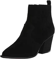 The Drop Women's Sia Pointed Toe Western Ankle Boot