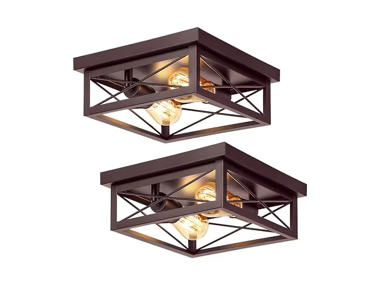 Kondras B0DDBZYJLM 2-Pack Brown Hallway Fixtures Ceiling