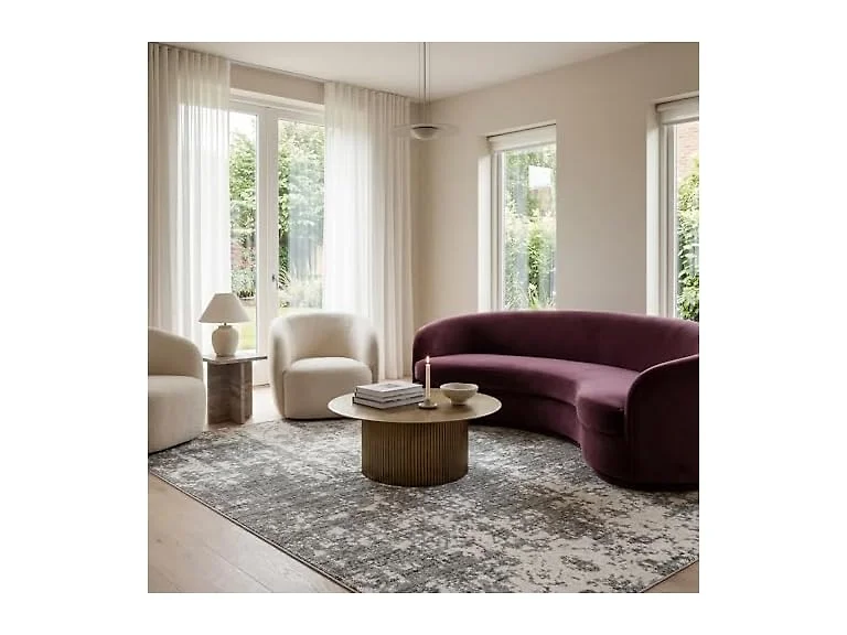 nuLOOM Deedra Abstract Rug 4x6 Ivory