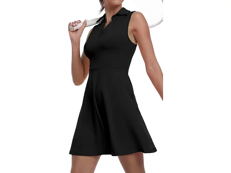 GGOV Women (M) Two-piece Tennis Shorts 01 Black