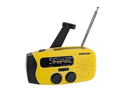 Survivor MQ-SRVRA5000-BLKYLW Emergency Weather Radio Black 
