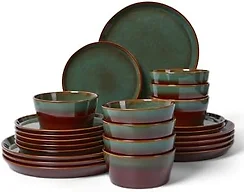 Pokini W0020 Plates and Bowls Sets for 8 Dish Set