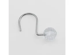 J&V TEXTILES 8236-CH-AP  Set of 12 Shower Curtain Hooks