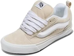 Vans Unisex Knu Skool Shoe, Pig Suede Oatmeal, 6/7.5