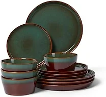 Pokini W0020 Plates and Bowls Sets for 4, Dish Set