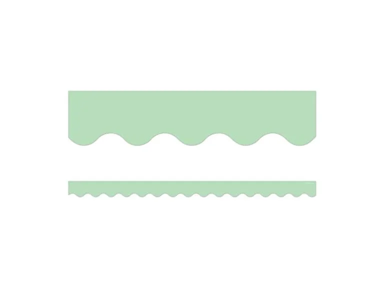 Teacher Created Resources Mint Green Scalloped Border Trim