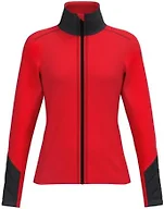 HEAD Women’s Asteria Full Zip Midlayer – Power Stretch®, Quick-Dry Performance, Stand-Up Collar - Red, Large (42)