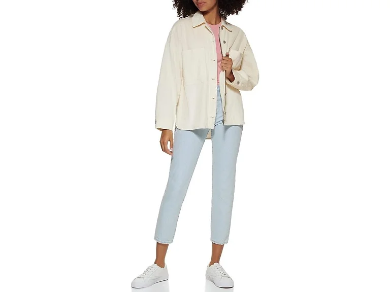 Levi's Women (L) Cotton Corduroy Shirt Jacket
