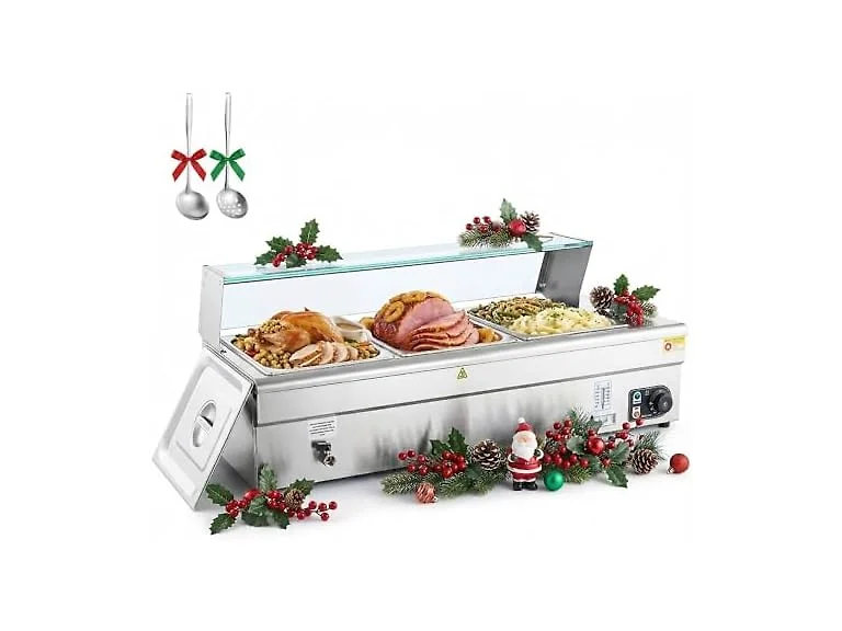 WILPREP 3-Pan Commercial Food Warmer