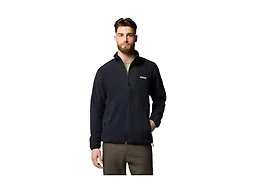 Columbia Mens Sequoia Grove Full Zip Fleece Jacket, Black, Small