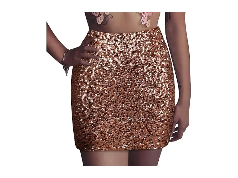 PrettyGuide Women (4-6) Sequin Skirt Bodycon Skirt