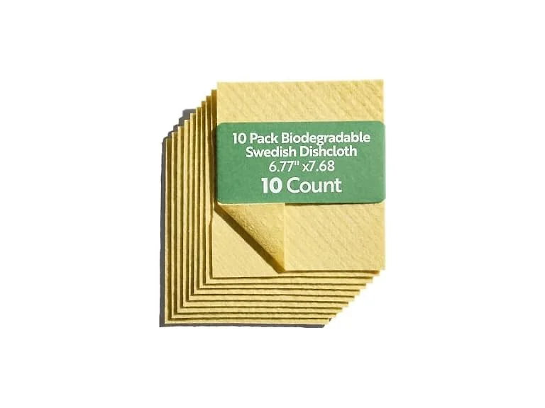 Restaurantware Yellow Reusable Swedish Dishcloth