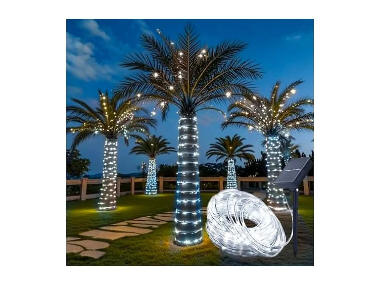 Honche Solar Rope Light 33FT 100L IP65