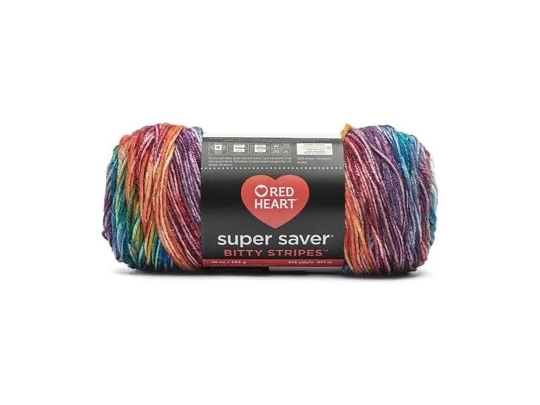 Red Heart Super Saver Bitty Stripes