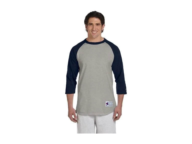 Champion Men (M) Raglan Baseball T-Shirt_Oxford