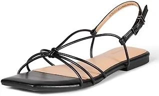 Amazon Essentials Women's Strappy Flat Sandals
