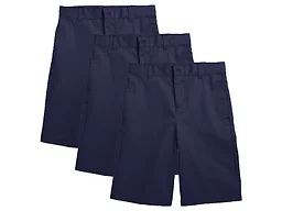 3-Pack Men's Flat Front Uniform Chino Shorts