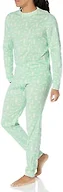 Amazon Essentials Men's Knit Pajama Set, Mint Green Forest Animals, X-Small