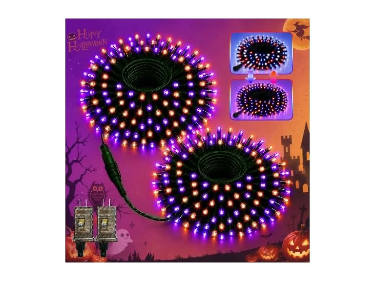 Forlivese 2 Pack 100 LED Halloween Lights