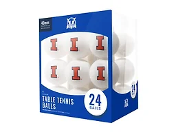 Escalade Sports FWD-ESC-COL-1178 College Team Ping Pong Balls 24-Pack Illinois Fighting Illini 