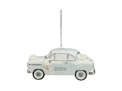 Lenox  2024 Just Married Vintage Car Ornament
