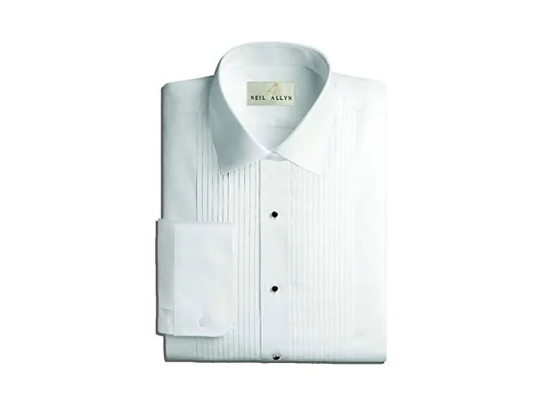 Neil Allyn Men (XL) Tuxedo Laydown Collar Shirt