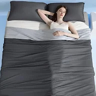 Elegear Cooling Comforter Queen Size, Ultra Lightweight, 90" x 90", Grey