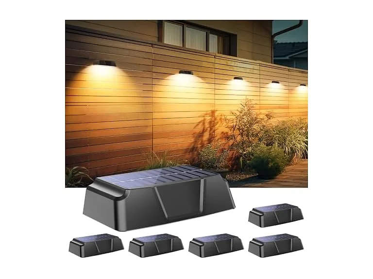 Brightown 6 Pack Solar Fence Lights