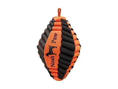 NOAH & PAW Luxury Dog Toy, Dog Rope Toy- Football, Black