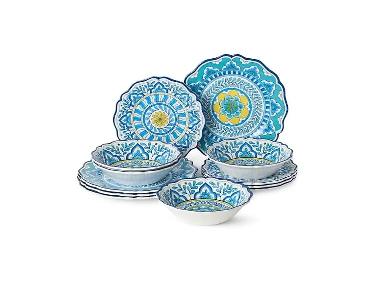 Porto 12 Pc. Melamime Dinnerware Set