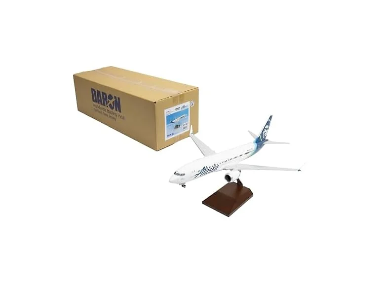 Sky Marks Alaska Airlines 737 MAX 8 1/100 Airplane Model w (Open Box)