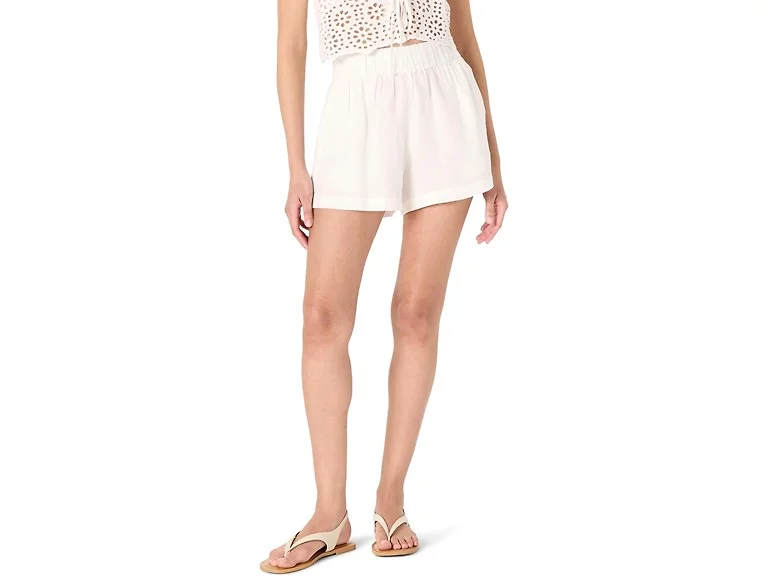 The Drop Women (3X) Essie Linen Pull Mini Short