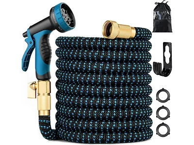 Expandable Garden Hose w/ Spray Nozzle- Choose Size