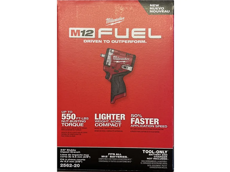 Milwaukee 2562-20 - M12 Stubby 3/8 Impact Wrench