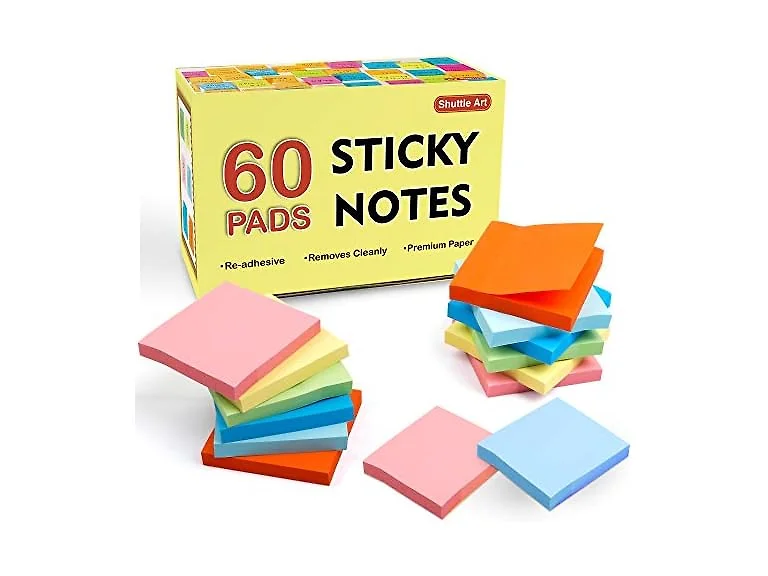 Shuttle Art Sticky Notes 60-Pad 6000ct