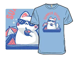 Funny Summer Beach Cat