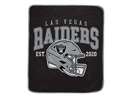 NFL Team Vintage Helmet Cozy Throw - Las Vegas Raiders
