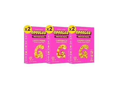 GOODLES Pasta Variety Pack, 21 Plant-Based
