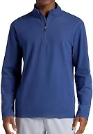Gaiam Men’s Reform Long Sleeve Quarter-Zip, Standard Fit, Stretch Midweight Material, Medieval Blue, Large