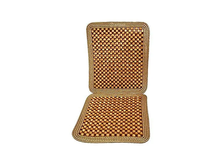 Zone Tech Wooden Beaded Car Seat Cushion
