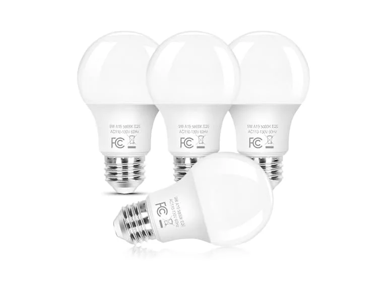 Brightever B0GXFJB7PM 9W A19 LED Light Bulbs 5000K 4