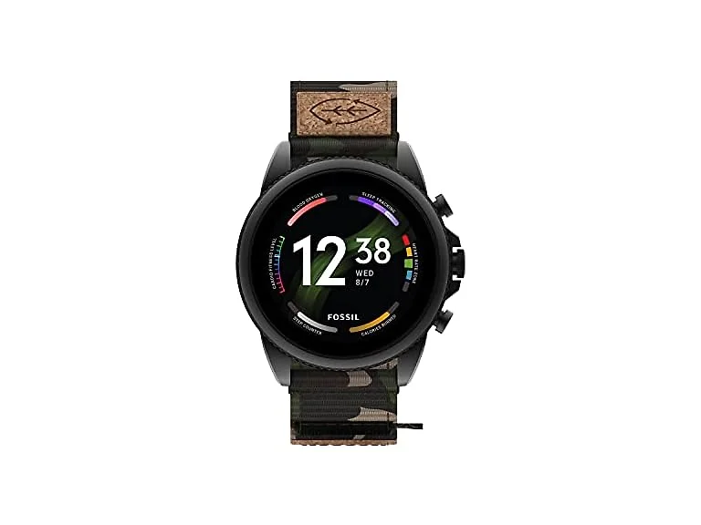 Fossil Men Gen 44mm Stainless Steel Cork Watch