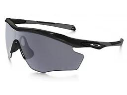 Oakley OO9343 01 45-145-121 Oakley Men's Oo9343 M2 Frame XL Rectangular Sunglasses Polished Black/Grey