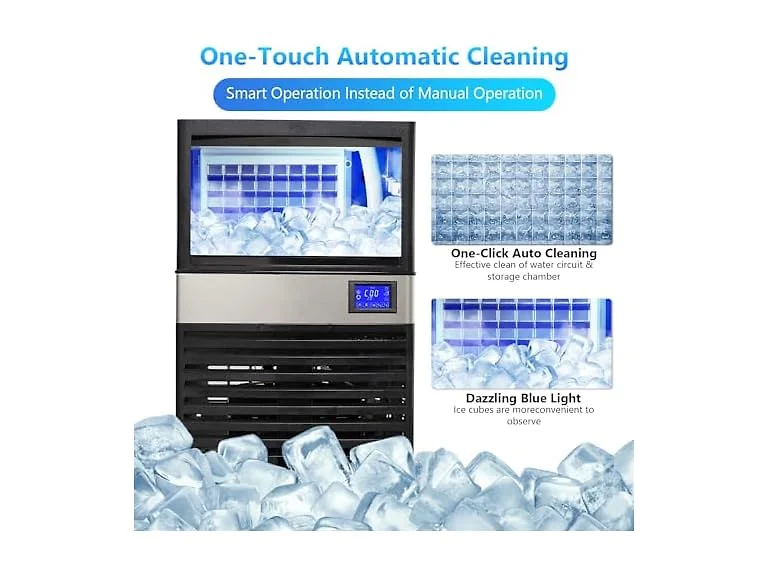 300W Commercial Ice Maker, 110 Lbs/Day